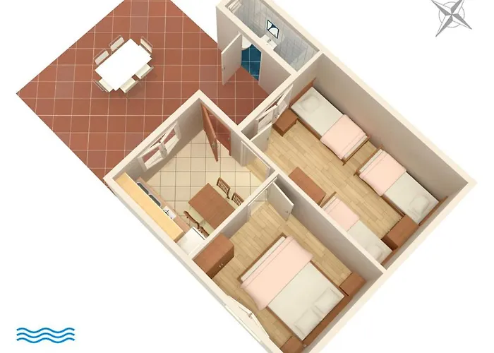 Seaside Secluded Lavdara, Dugi Otok - 433 公寓 *